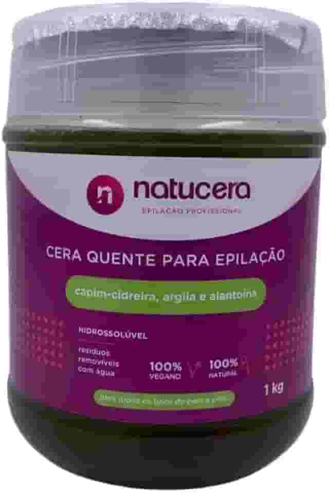 Cera Epilatória Hidrossolúvel, Aroma de Capim Cidreira, 1kg, para Depilação Profissional