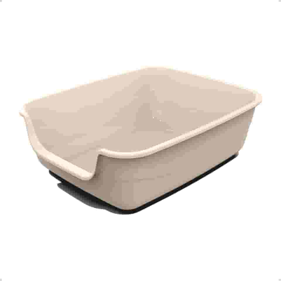 Caixa de areia para Gatos Nude Caixona Extra Grande 62x50 Bandeja Sanitário Higiênico Banheiro Desmontável Facil Limpeza Confortável