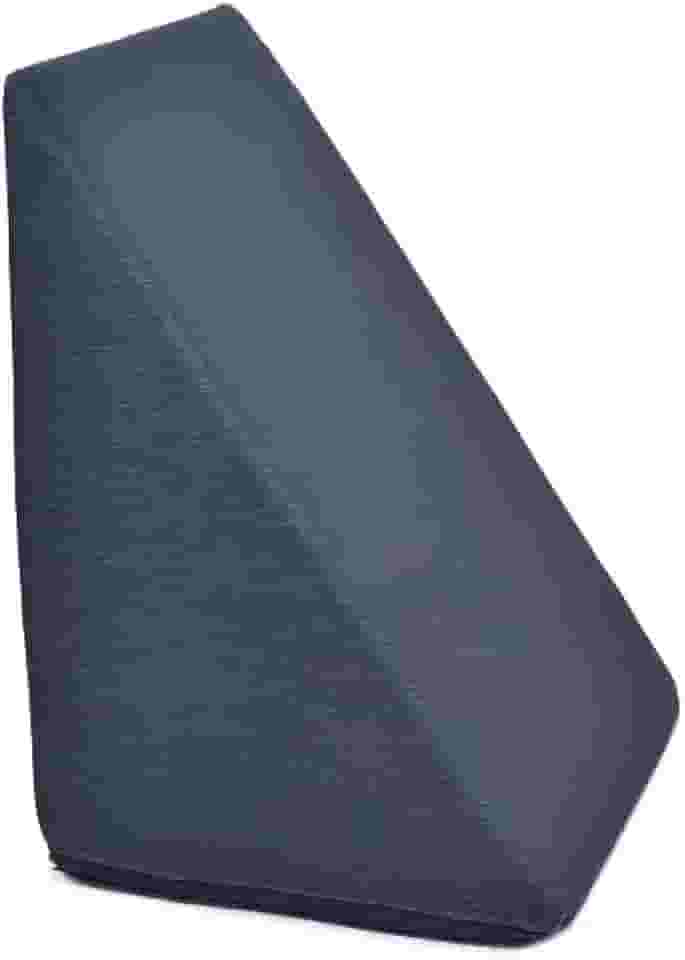 Travesseiro Triangular Espuma Encosto Adulto Apoio Costas Repouso Leitura Cor:Preto