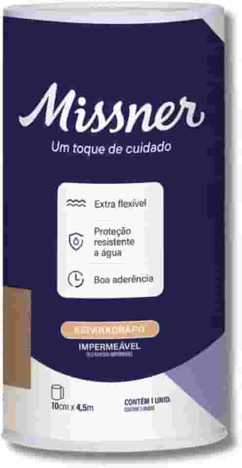 Esparadrapo Impermeável Bege Missner - 1 Unidade - 10cm X 4,5m