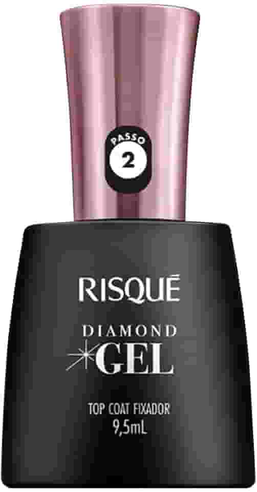 Risqué Top Coat Fixador Diamond Gel Cremoso - 9, 5 ml