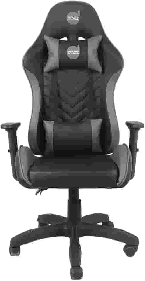 Cadeira Gamer Elite Pro Dazz – Couro PU/Courino, Pistão Classe 4, Suporta até 150 kg, Braços 1D, Reclinável 130°, Almofadas Lombar e Pescoço, Base Nylon 50 mm