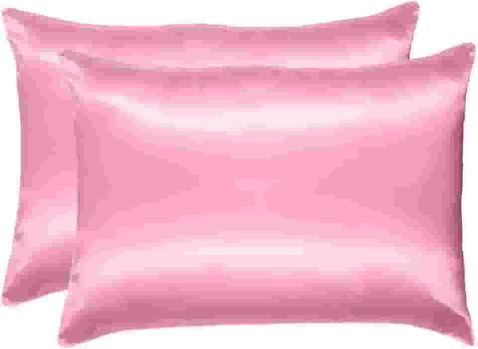 Fronhas de Cetim Anti Frizz, 2 Pares, Multicores, Para Cabelo e Travesseiro (Multicolorido)