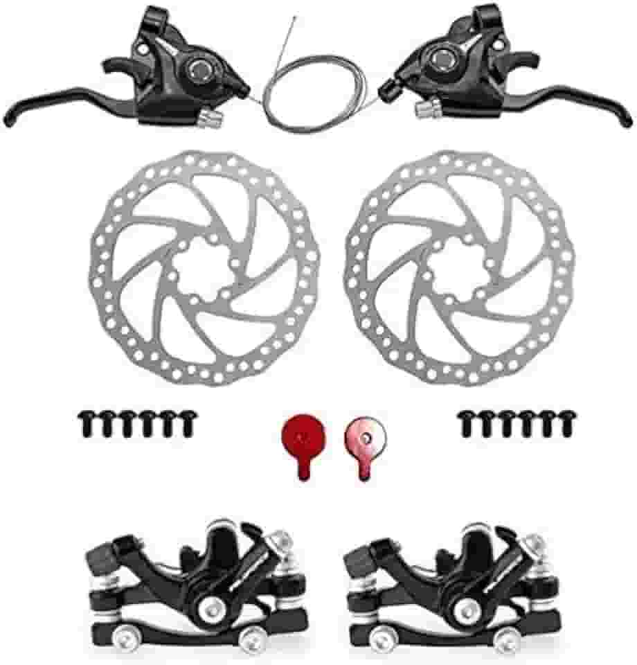 Kit Freio A Disco + Alavanca Passador Rapid Fire 21v Bike