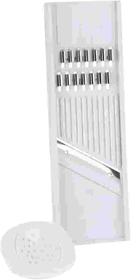 Cortador e Ralador de Legumes Queijo Frutas com Lâmina de Aço Inox para Fatiar e Ralar com Praticidade e Segurança