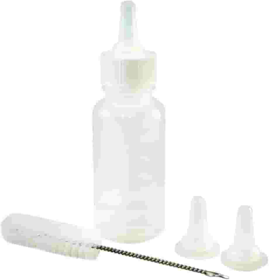 Kit Mamadeira para Filhotes Pet 50ml Bicos extras e Escovinha para Gatinhos Cachorros Aves