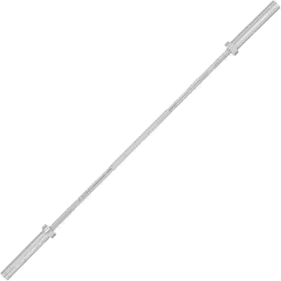 Barra Maciça Olímpica Supino Reto 1,2m Com 2 Prisilhas Para Segurar Anilha