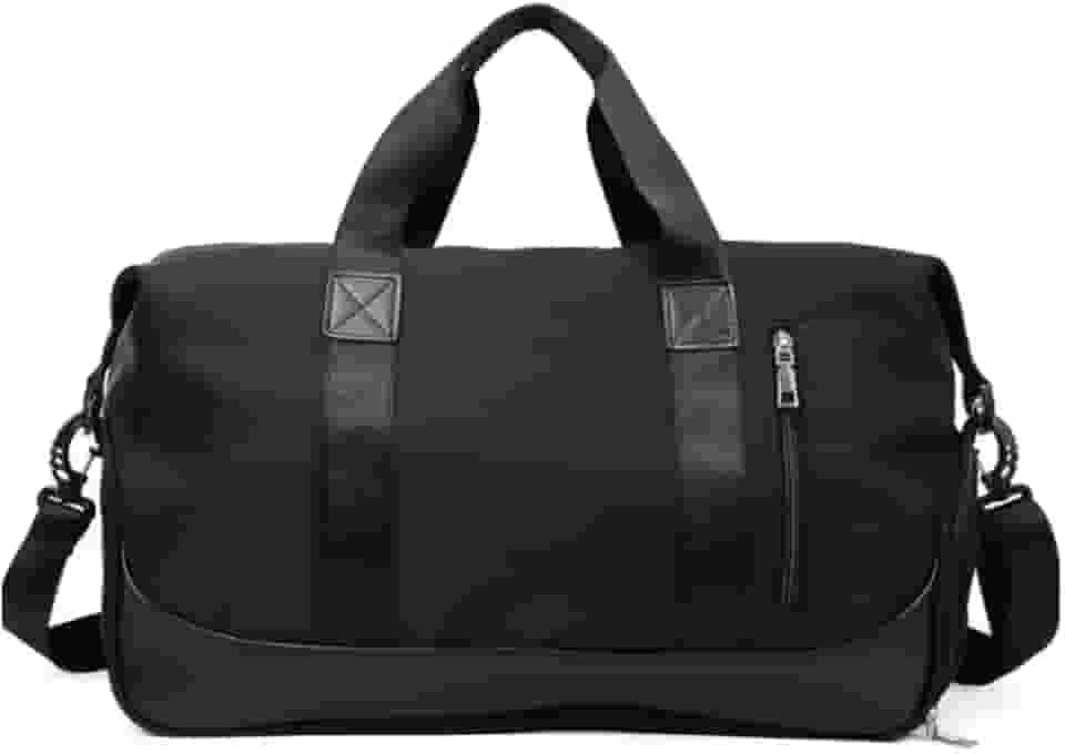 Bolsa Mala Viagem de Mão Super Grande Transversal – Impermeável e Organizada para Viagens e Uso Diário (Preto)