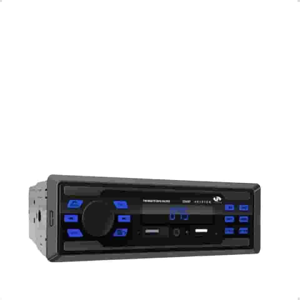 Rádio Automotivo, MP3 Player, Bluetooth / 2 USB/FM - Preto, Aux, Controle Remoto