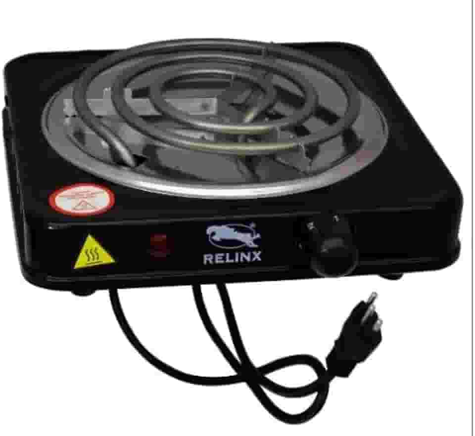 Fogareiro Elétrico Portátil 1000w 1 Boca 220V (PRETO)