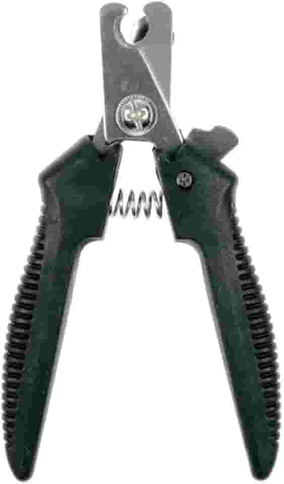 Alicate para Cortar Unhas de Animais de Estimação Pet, Gato, Cachorro, 12 cm, Vermelho ou Preto (Preto)