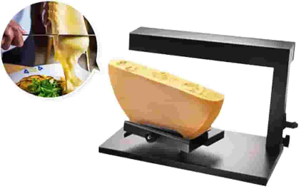 YUEWO Máquina Elétrica Comercial De Derreter Queijo Raclette, Dispensador Nachos 750 W, Fazer Meia Roda, Ângulo Ajustável, Aquecimento Rápido