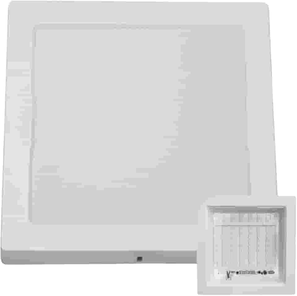 Painel Plafon Luminária De Led Quadrado Sobrepor 24w Bivolt Cor branco frio 6500k