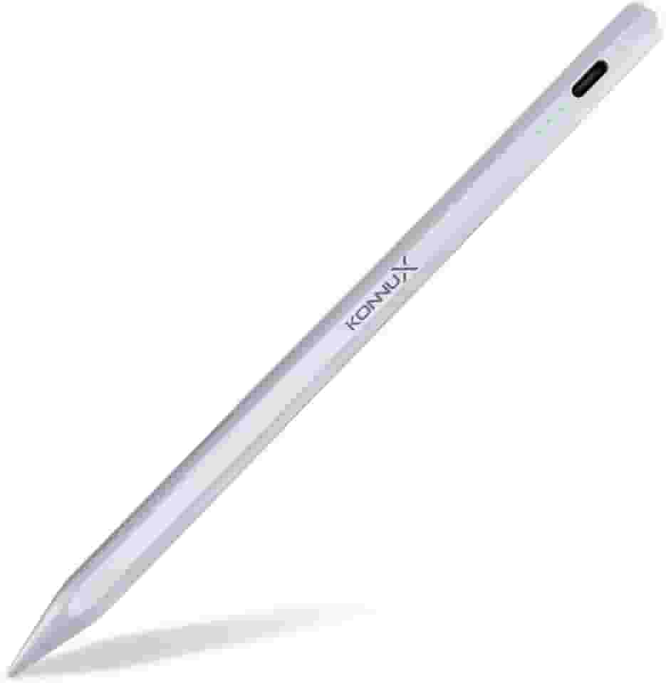 Pencil KX Advance Caneta para iPad 2018-2024 - Ponta 1,5 mm Alta Precisão, Palm Rejection e sensibilidade à inclinação, USB-C Rápido, 10 h Bateria, 2 Pontas Extras