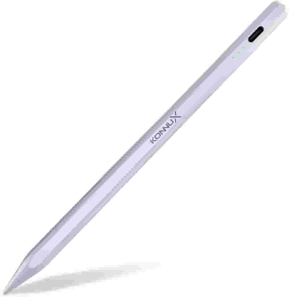 Pencil KX Advance Caneta para iPad 2018-2024 - Ponta 1,5 mm Alta Precisão, Palm Rejection e sensibilidade à inclinação, USB-C Rápido, 10 h Bateria, 2 Pontas Extras