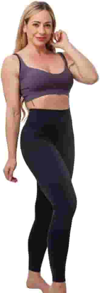 Calça Legging Infravermelho Longo com Biocristais Conforto Alívio de Dores Celulite Performance Treino Reforçada