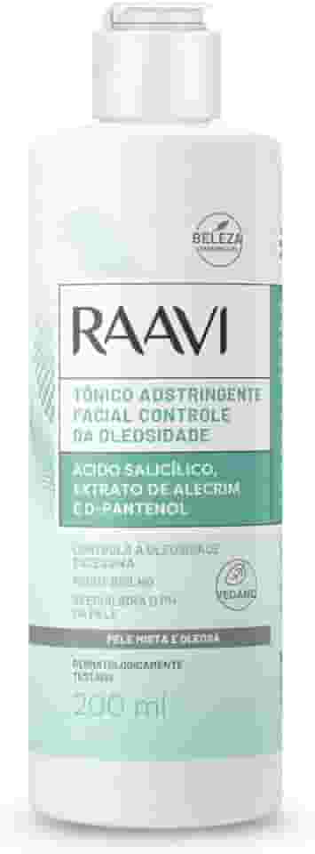 Raavi - Tônico Adstringente Facial Controle da Oleosidade Pele Mista e Oleosa 200ml