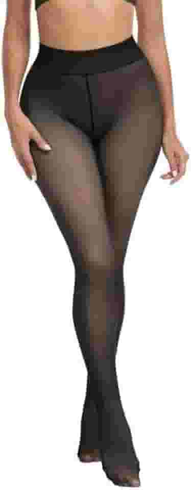 Meia-Calça Térmica Feminina Translúcida com Forro de Lã Peluciada – Conforto, Estilo e Proteção no Inverno