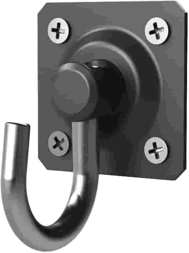 Par De Gancho Armador De Rede Mini Preto Fosco