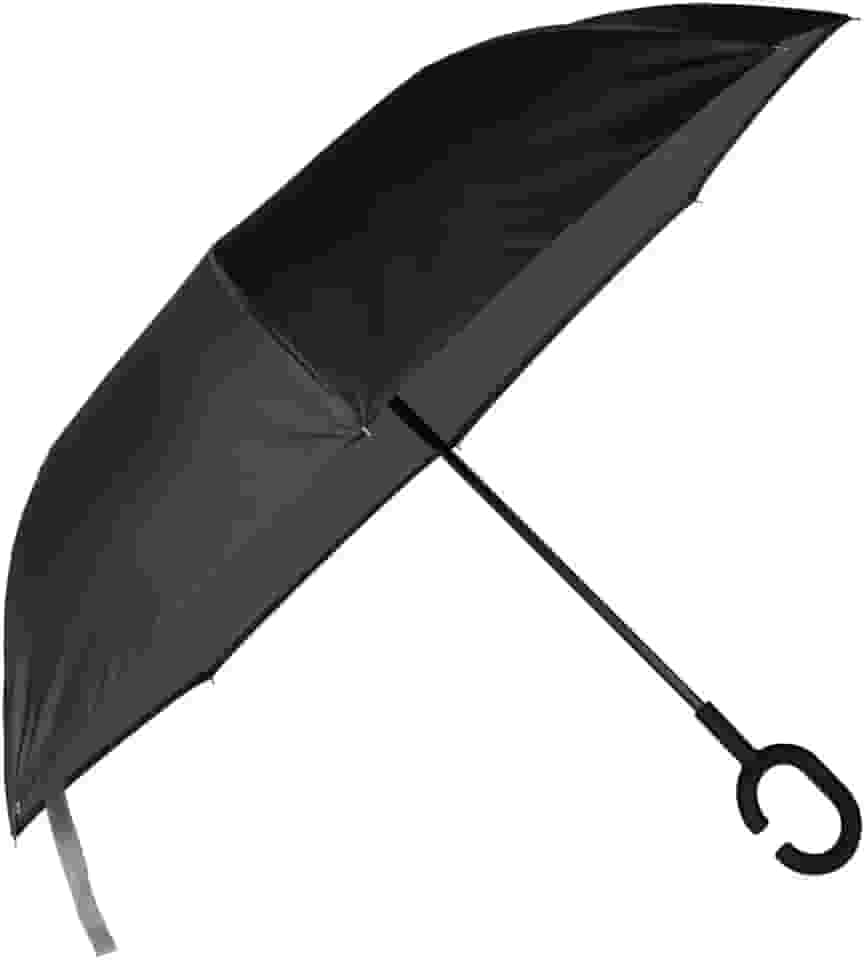 Mor - Guarda-Chuva Invertido Preto e Cinza