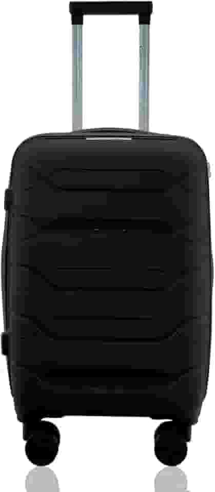 Mala de Bordo 10kg Viagem Expansiva Rígida Polipropileno Cadeado TSA Rodas Duplas 360° Gladiador P1MB Preto