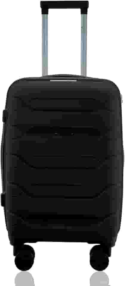 Mala de Bordo 10kg Viagem Expansiva Rígida Polipropileno Cadeado TSA Rodas Duplas 360° Removíveis Gladiador P1MB Preto