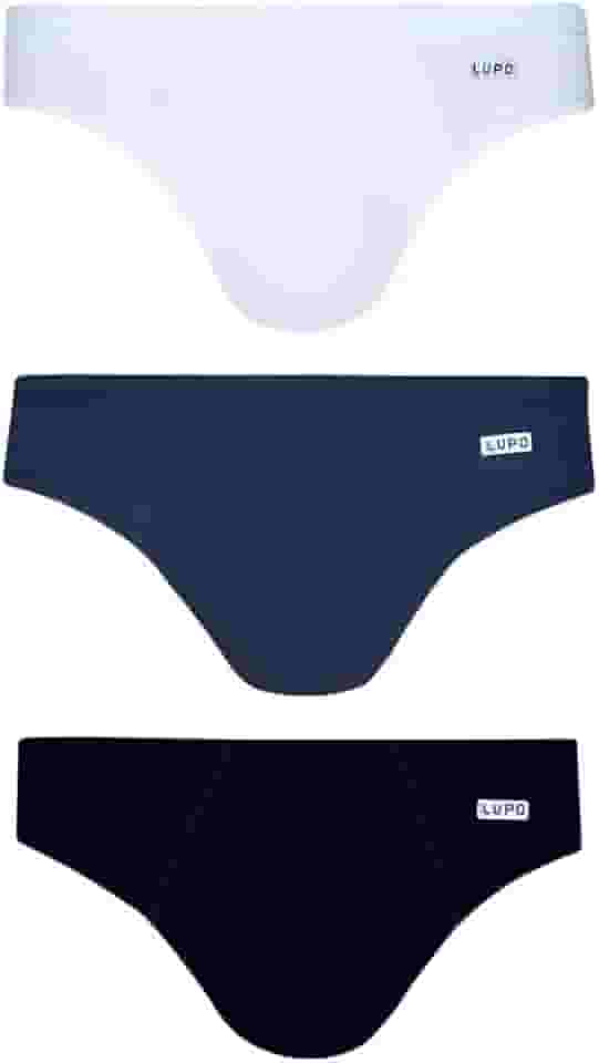 Kit 3 Cuecas Slip, Lupo, Masculino