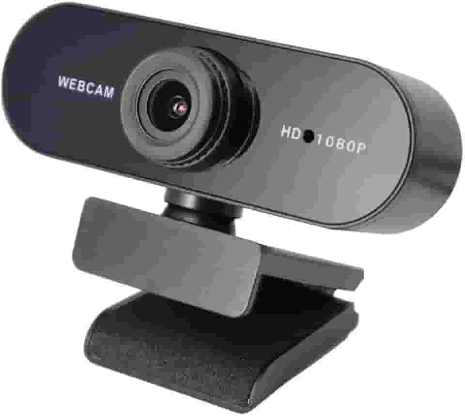Webcam 1080P para PC, foco automático PDAF, microfones com cancelamento de ruído AI duplo, correção automática de luz, webcam Plug & Play