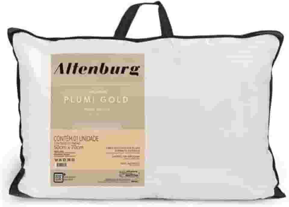 Travesseiro Plumi Gold, Branco, 50x70 cm, Altenburg
