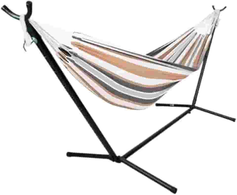 Suporte para Rede com Estrutura de Aço, Resistente,Redes de Camping, Redes de Descanso,Trilha e Acampamento, para Área Externa e Interna