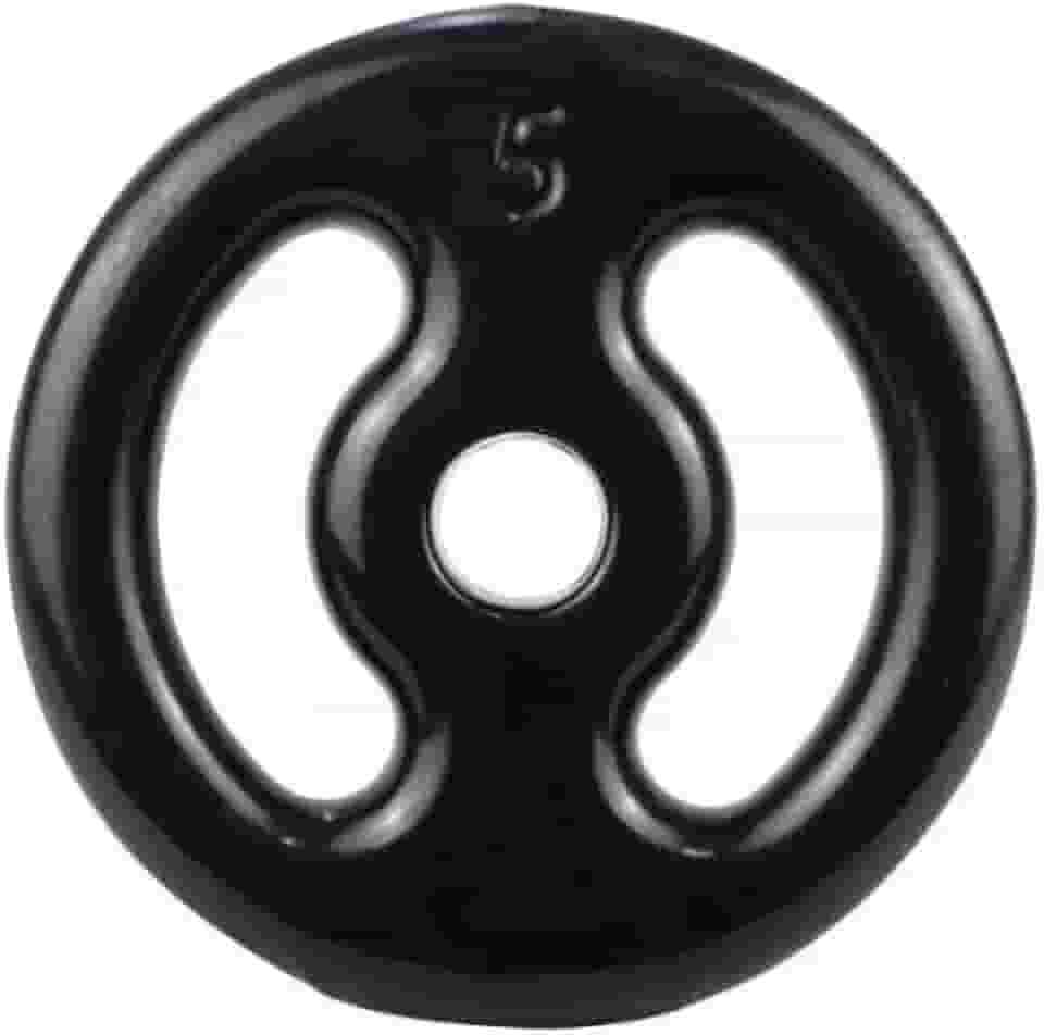 Anilha 05 Kg Emborrachada Cor Preta