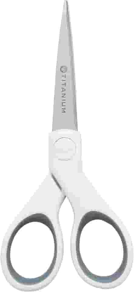 Tesoura de artesanato Westcott 16376, 12 cm, branco/cinza