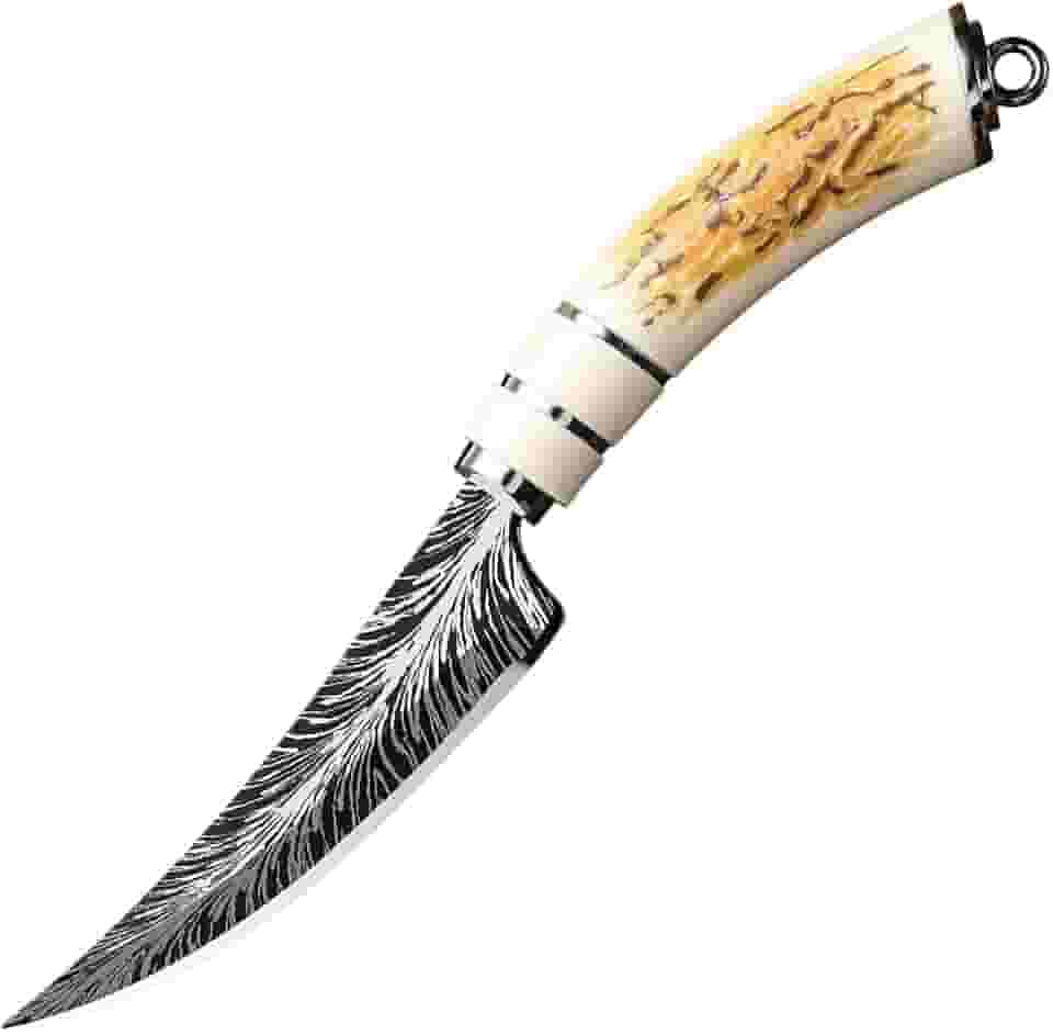 Faca de filete de peixe de 22 cm, lâmina estreita flexível de aço inoxidável de alto carbono, extremamente afiada, usada para limpeza de peixe, alça antiderrapante, adequada para pesca