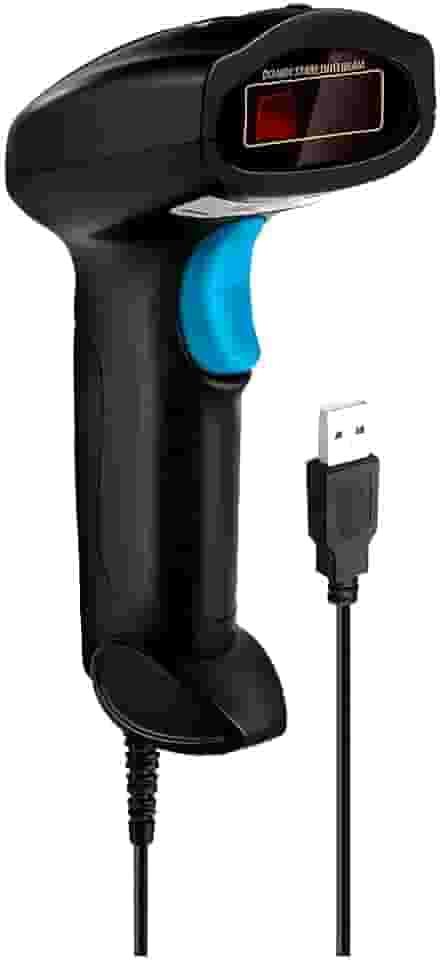 Leitor de Código de Barras com Fio USB 1D Laser Danfe MDK-101 – Alta Velocidade, Plug & Play, Compatível com Windows, Linux e Mac – Para Notas Fiscais DANFE e Gestão Comercial