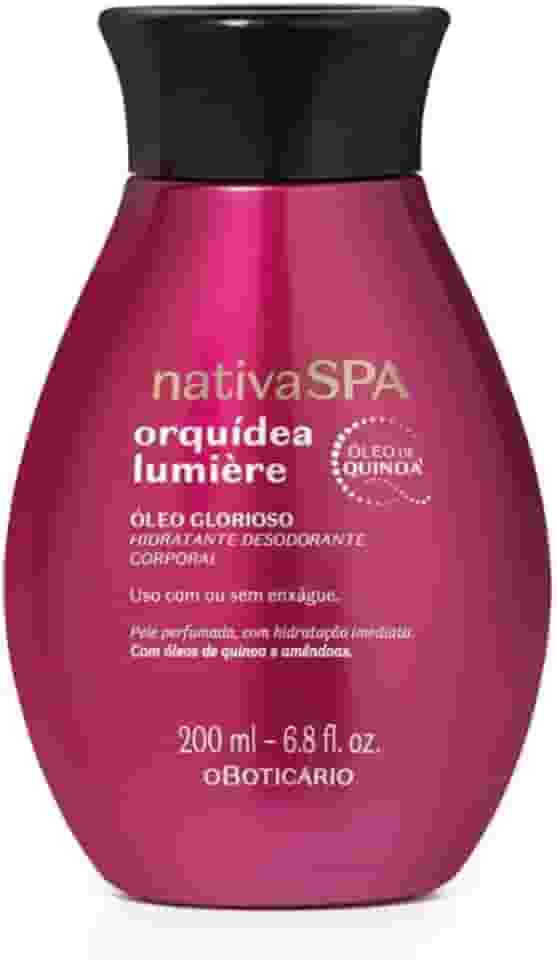 Óleo Glorioso Hidratante Desodorante Corporal Nativa SPA Orquídea Lumière 200ml