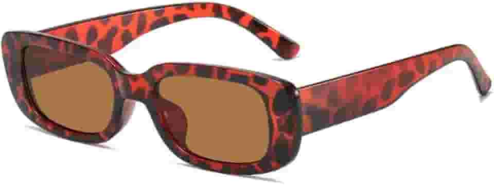 Óculos de sol retangulares para mulheres e homens, moderno, retrô, armação quadrada, proteção UV, óculos de sol frescos