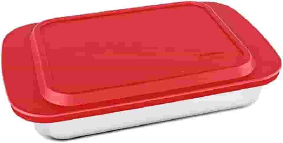 Forma Lasanheira Assadeira Com Tampa 3,7 Lt Marinex Incolor