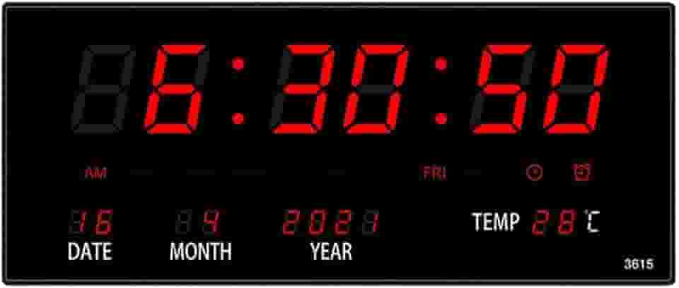 Relógio De Parede Grande Led Digital Para Academia Hospital