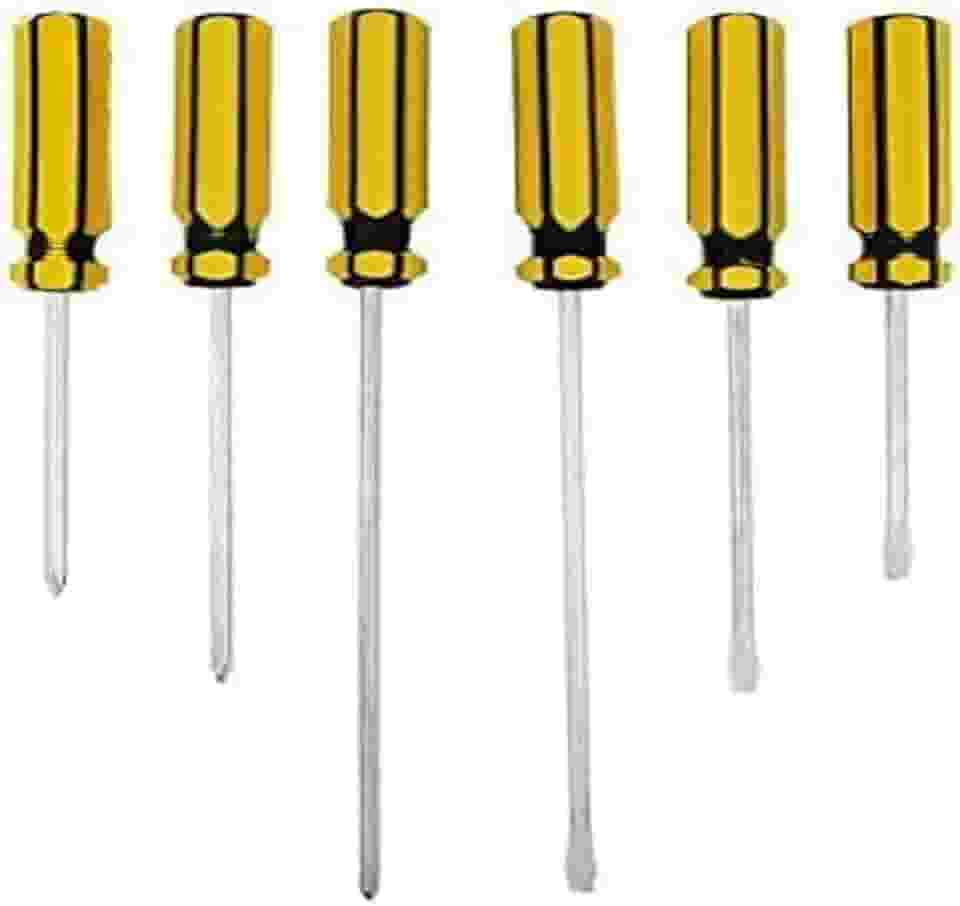 Western 306/5 Jogo Chave Fenda/Philips, Amarelo, 6 unidades