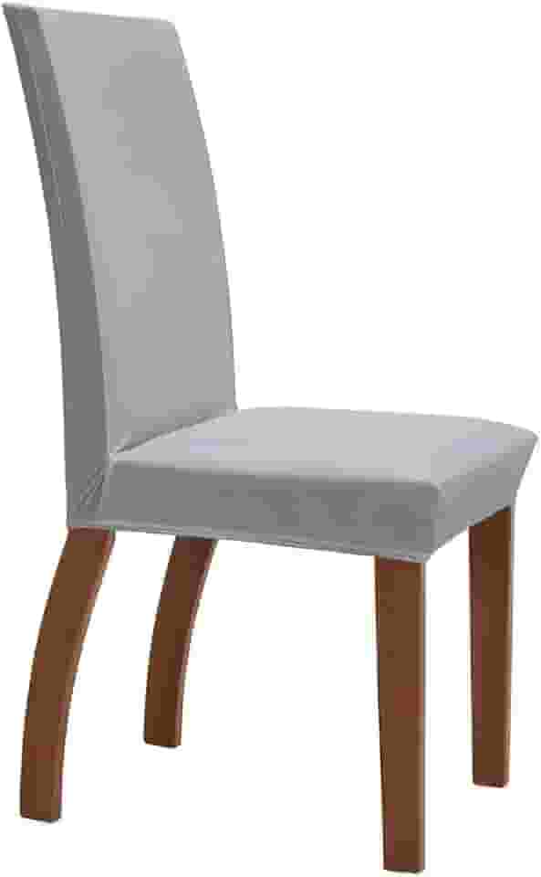 Capas Para Cadeira Elásticas Malha Gel para Mesa de 6 Lugares Para Cozinha Sala de Jantar (Cinza)