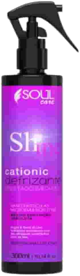 Protetor Térmico Reconstrução Capilar Anti Frizz Spray Líquido 300ml Shine Soul Care Profissional - Brilho e Proteção para Cabelos Danificados