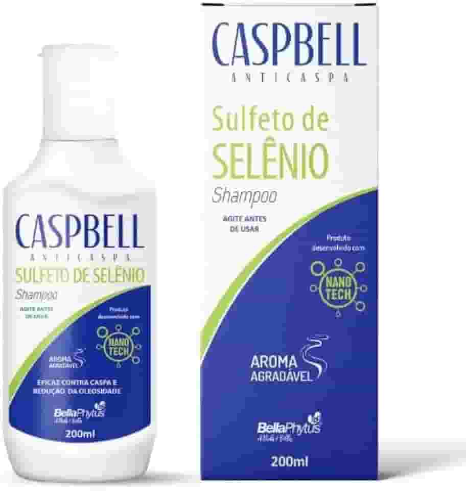 Shampoo Anticaspa Caspbell Bellaphytus, Sulfeto de Selênio, 200ml