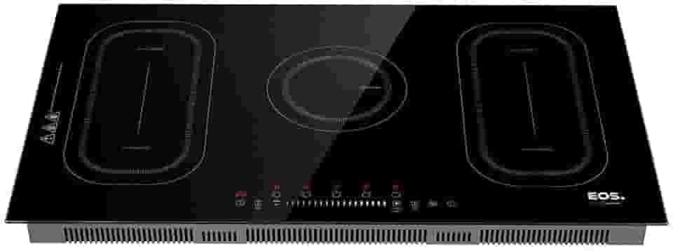 Cooktop de Indução Cinco Bocas EOS 90cm Freezone Preto 9500W ECI05EPF 220V