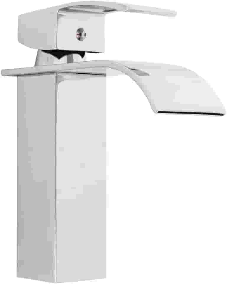 Torneira Banheiro Lavabo Monocomando Quadrada Cascata Luxo