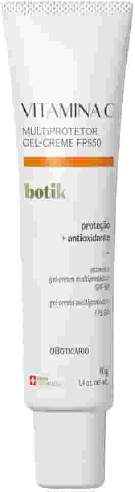 O BOTICARIO BOTIK VITAMINA C MULTIPROTETOR GEL CREME FPS 50 40g