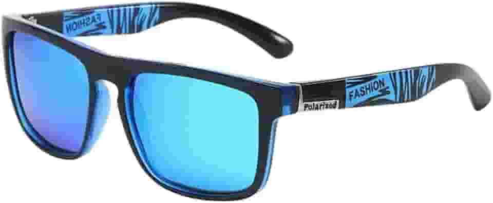 Óculos De Sol Polarizado Uv400 Quadrado Unissex Esportivo