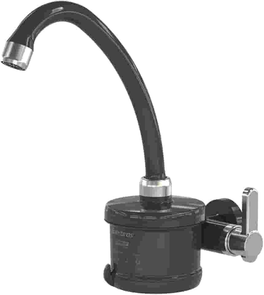 Enerbras Torneira Elétrica Plus 4 Temperaturas de Parede 5500W 220V Preta e Cromado