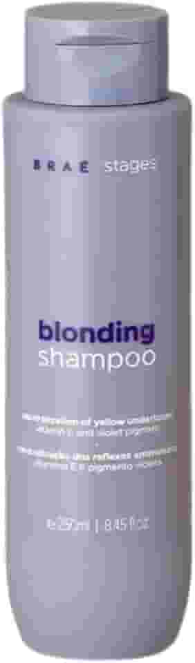 Shampoo Braé Stages Loiro Matizador 250ml - Neutraliza Amarelado, Efeito Platinado Profissional - Cuidados Cabelo Loiro