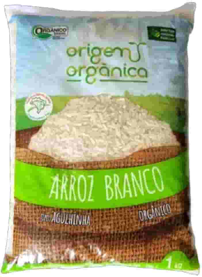 Arroz Agulhinha Longo Branco Origem Orgânica 1kg