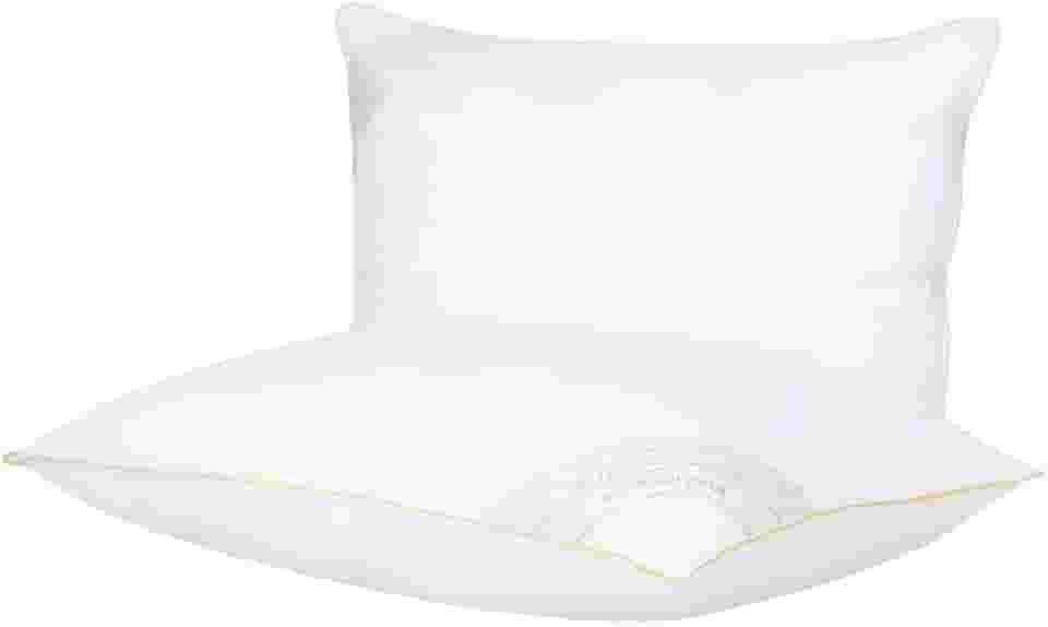 Kit Travesseiro 50x70cm Buddemeyer Toque de Pluma Algodão Branco 2 peças